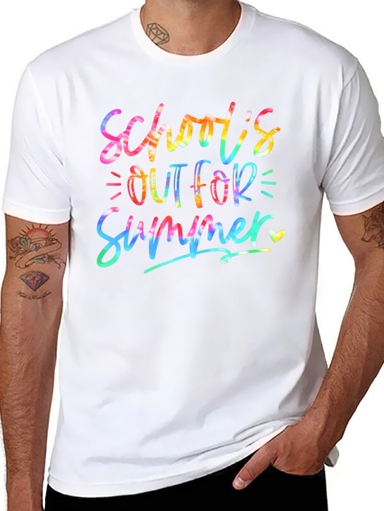 Schools Out For Summer Tie-Dye T-Shirt