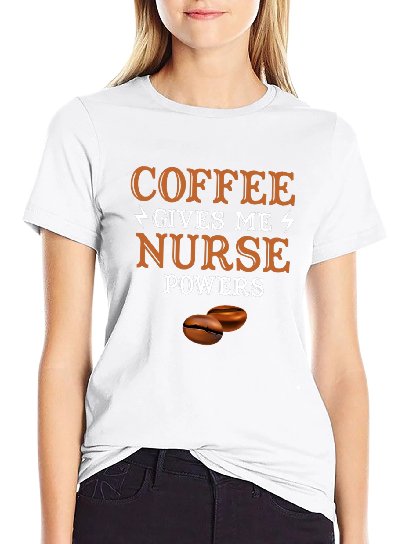 Coffee Gives Me Nurse Powers Graphic Tee