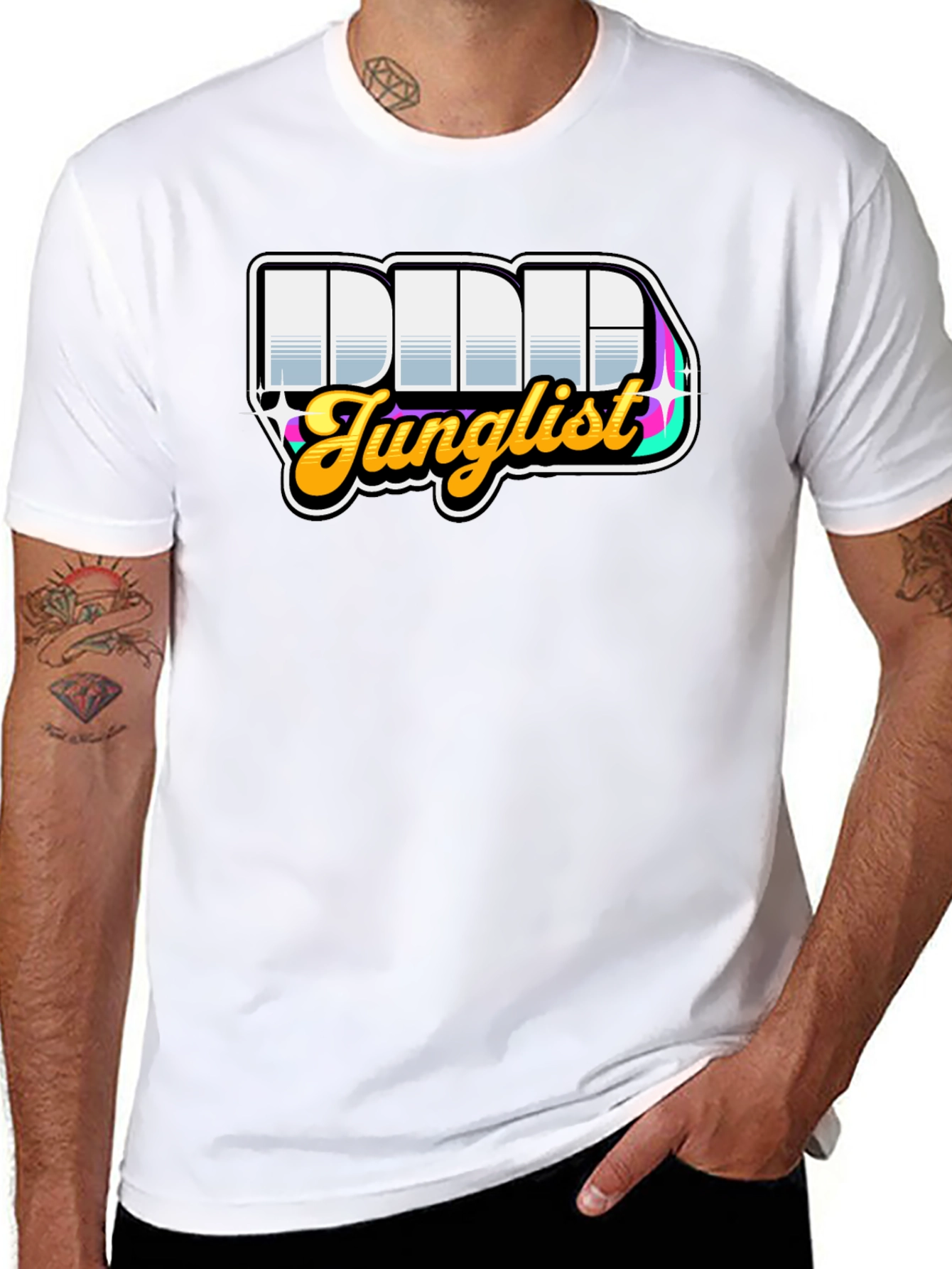 DDD Junglist Black Graphic T-Shirt