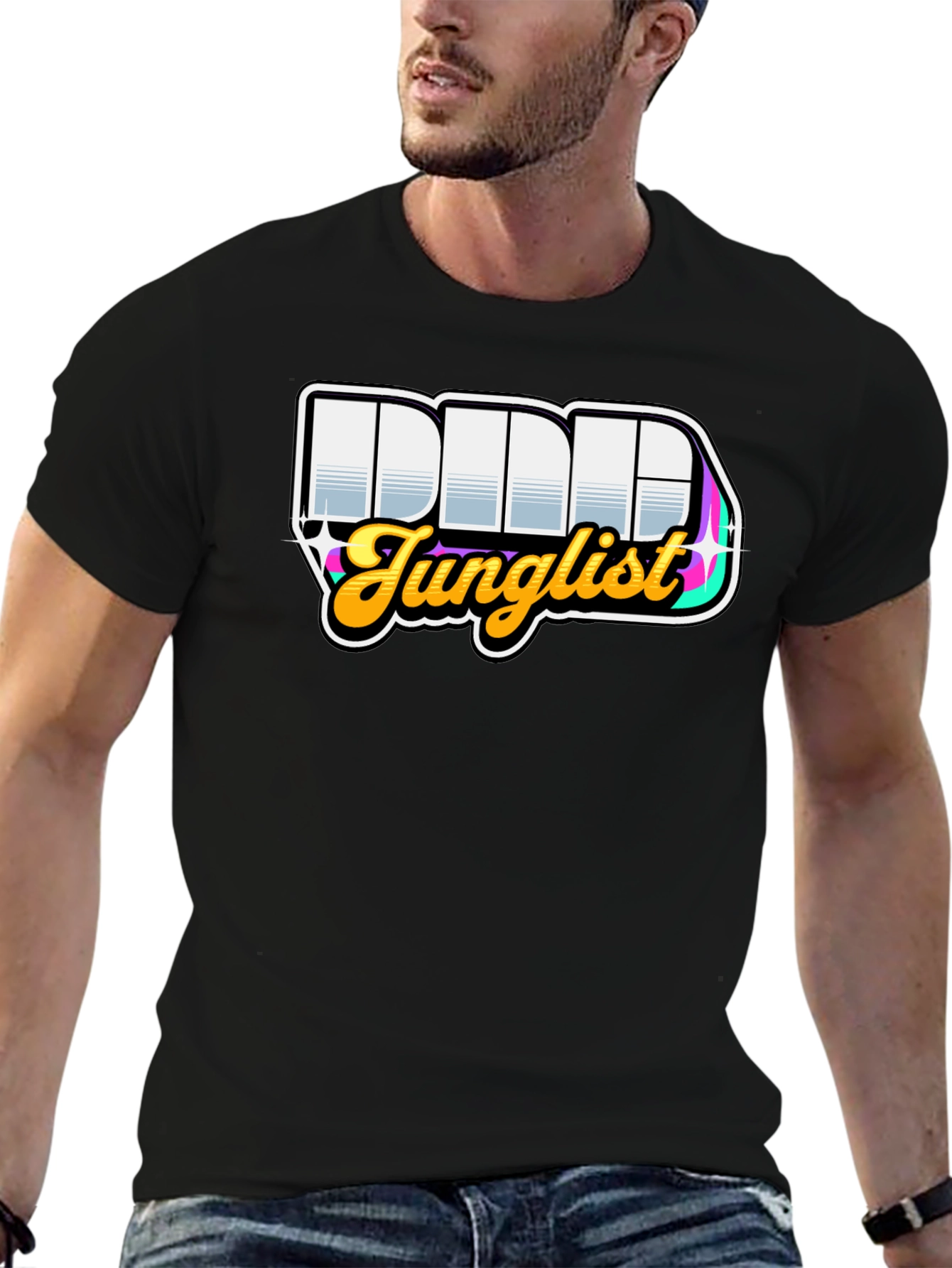 DDD Junglist Black Graphic T-Shirt