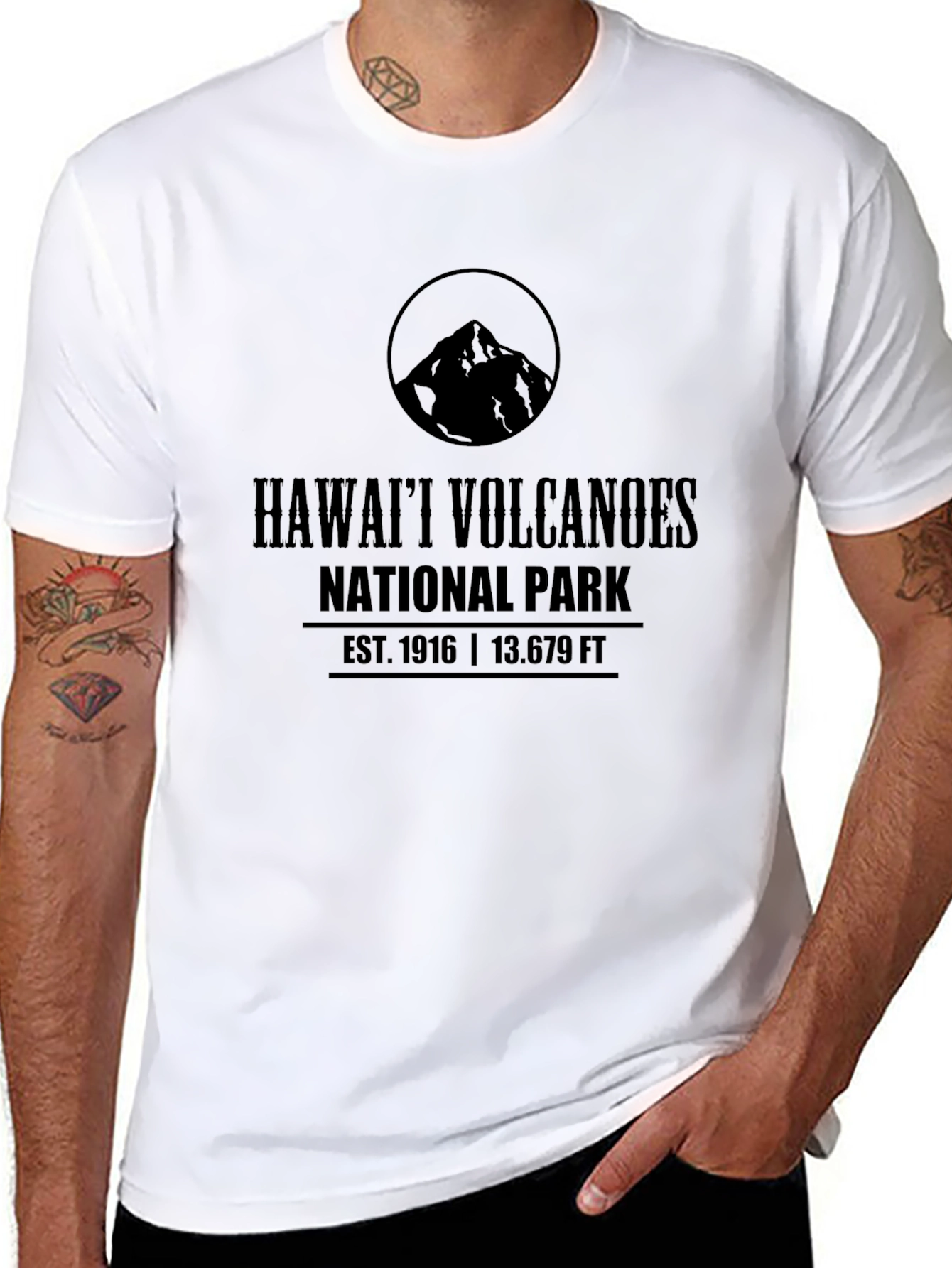Hawaii Volcanoes National Park Black T-Shirt