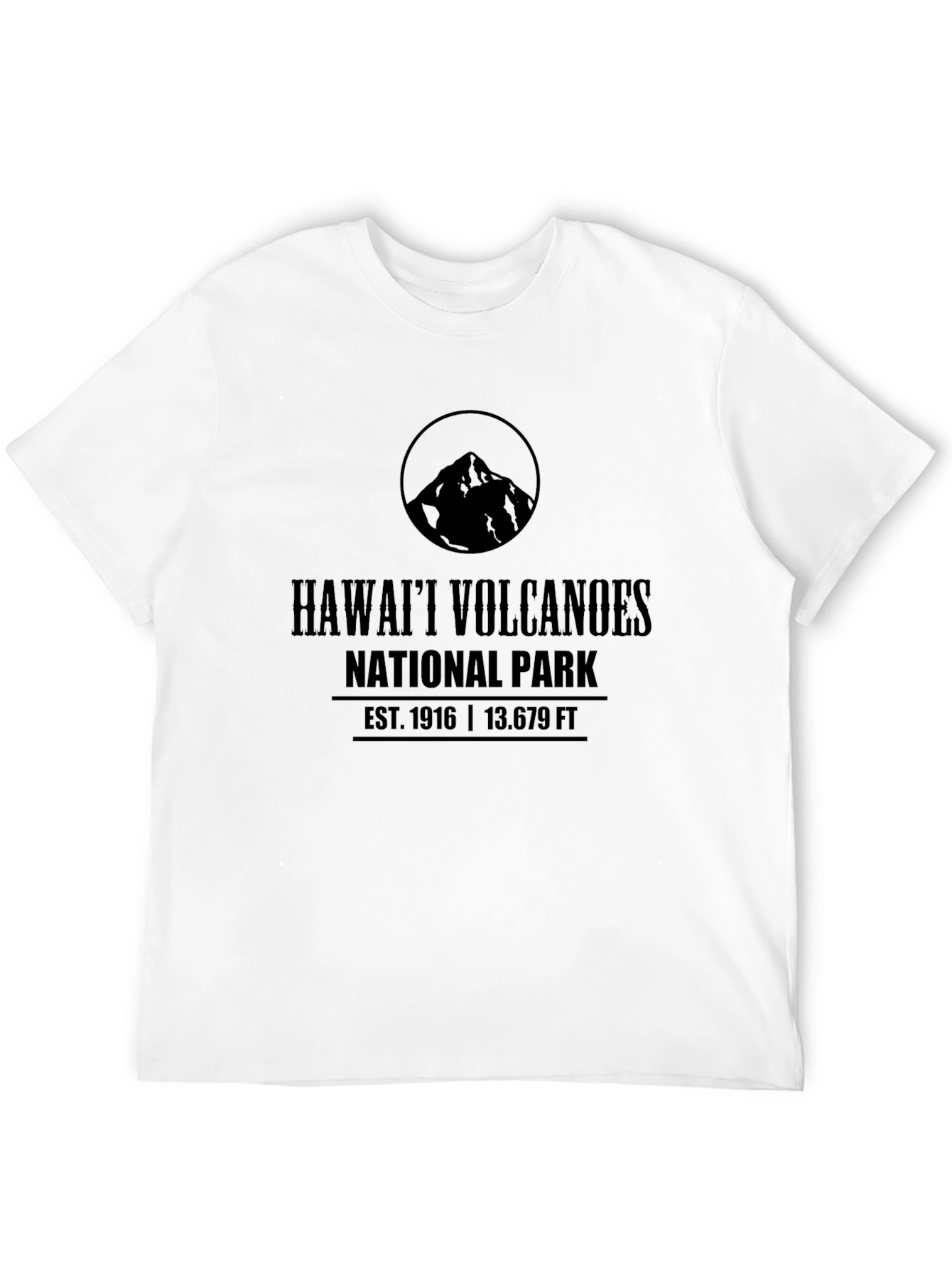 Hawaii Volcanoes National Park Black T-Shirt