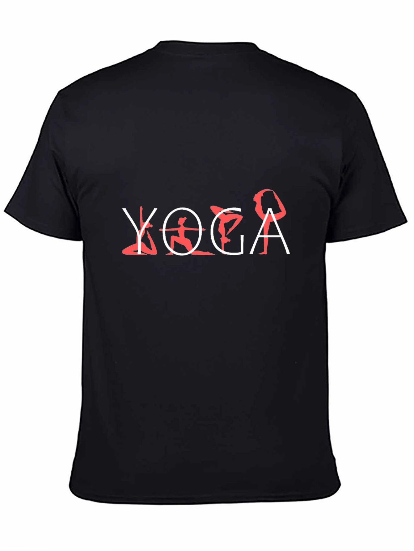 Yoga Pose Graphic T-Shirt - Black