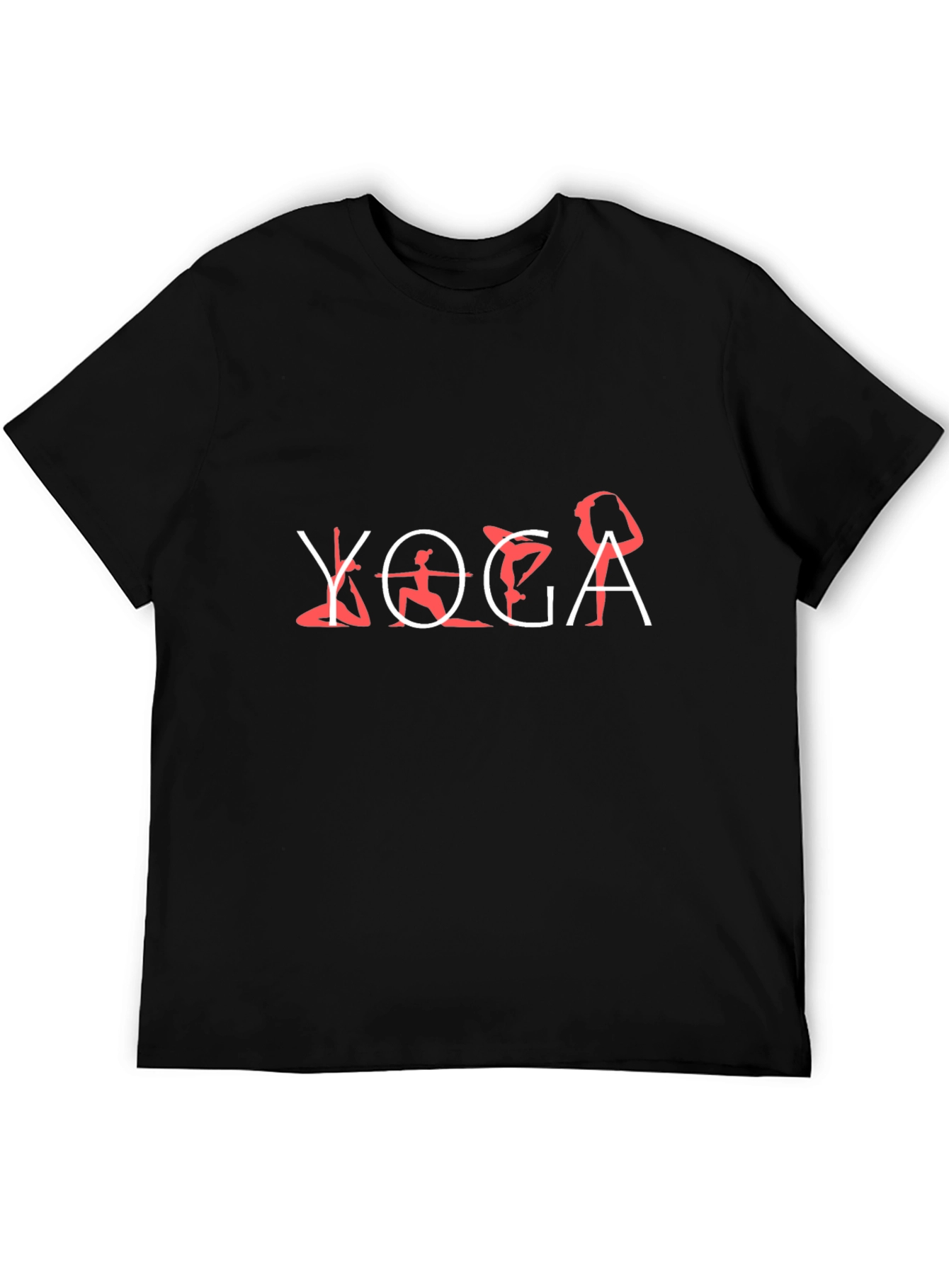 Yoga Pose Graphic T-Shirt - Black