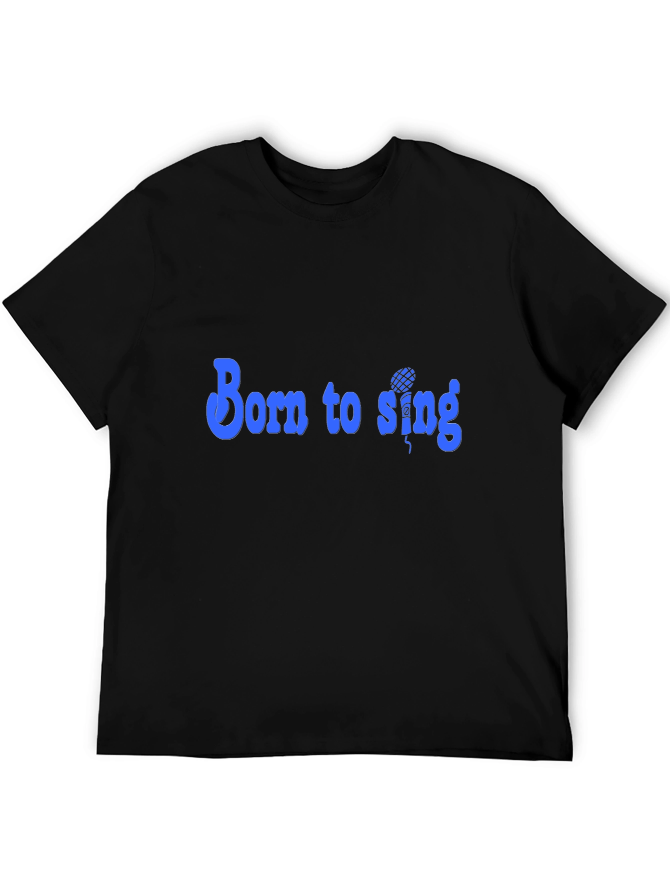 Born to Sing Black Graphic Tee