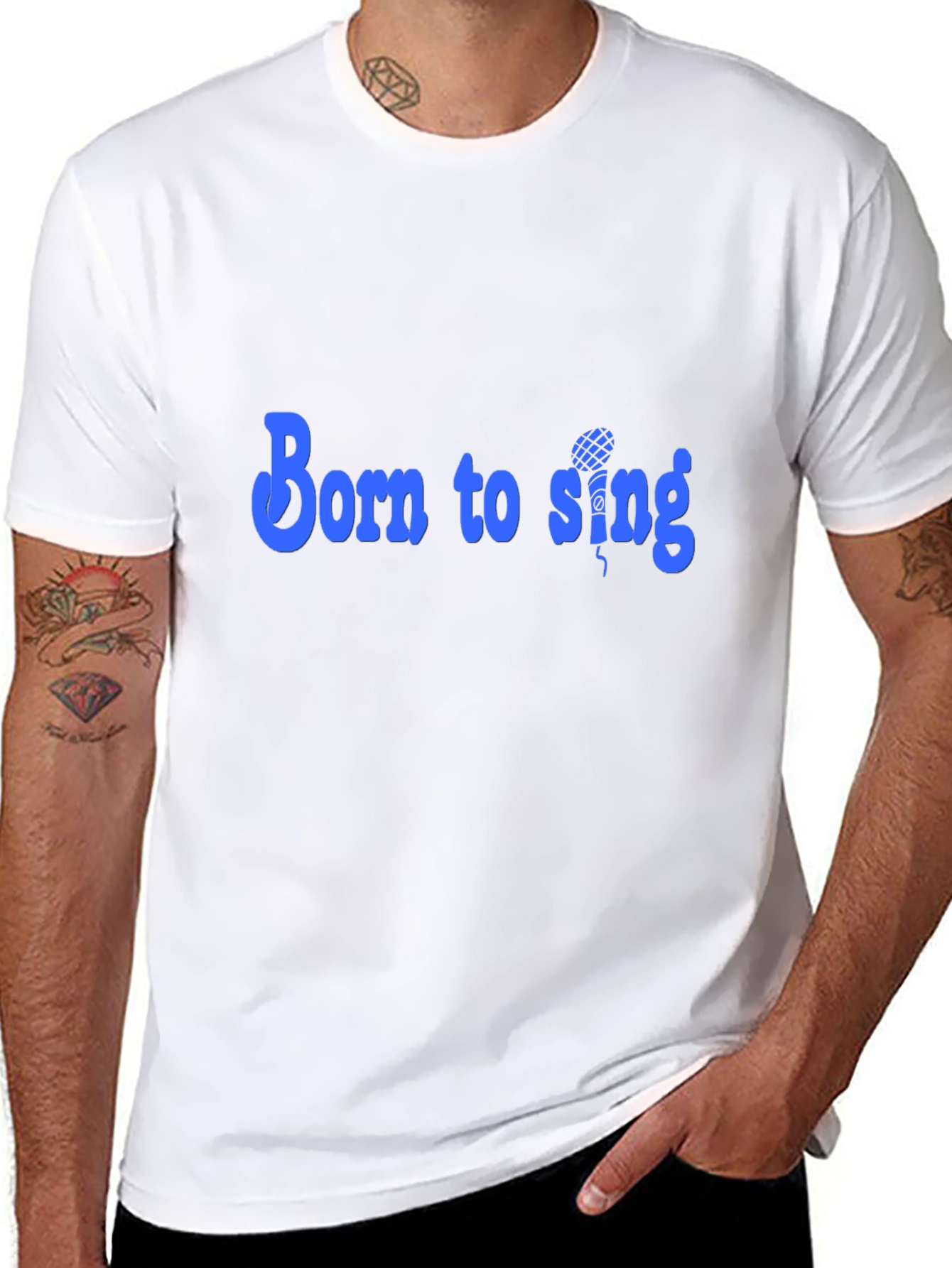 Born to Sing Black Graphic Tee