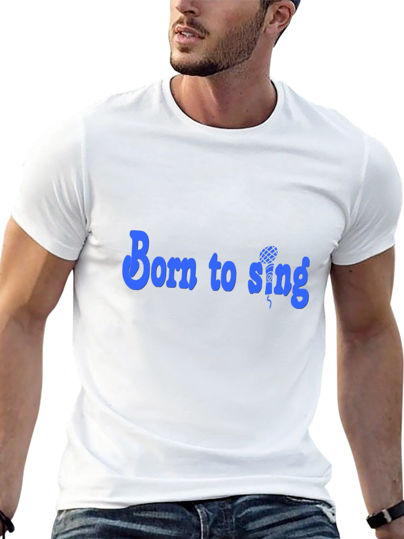 Born to Sing Black Graphic Tee
