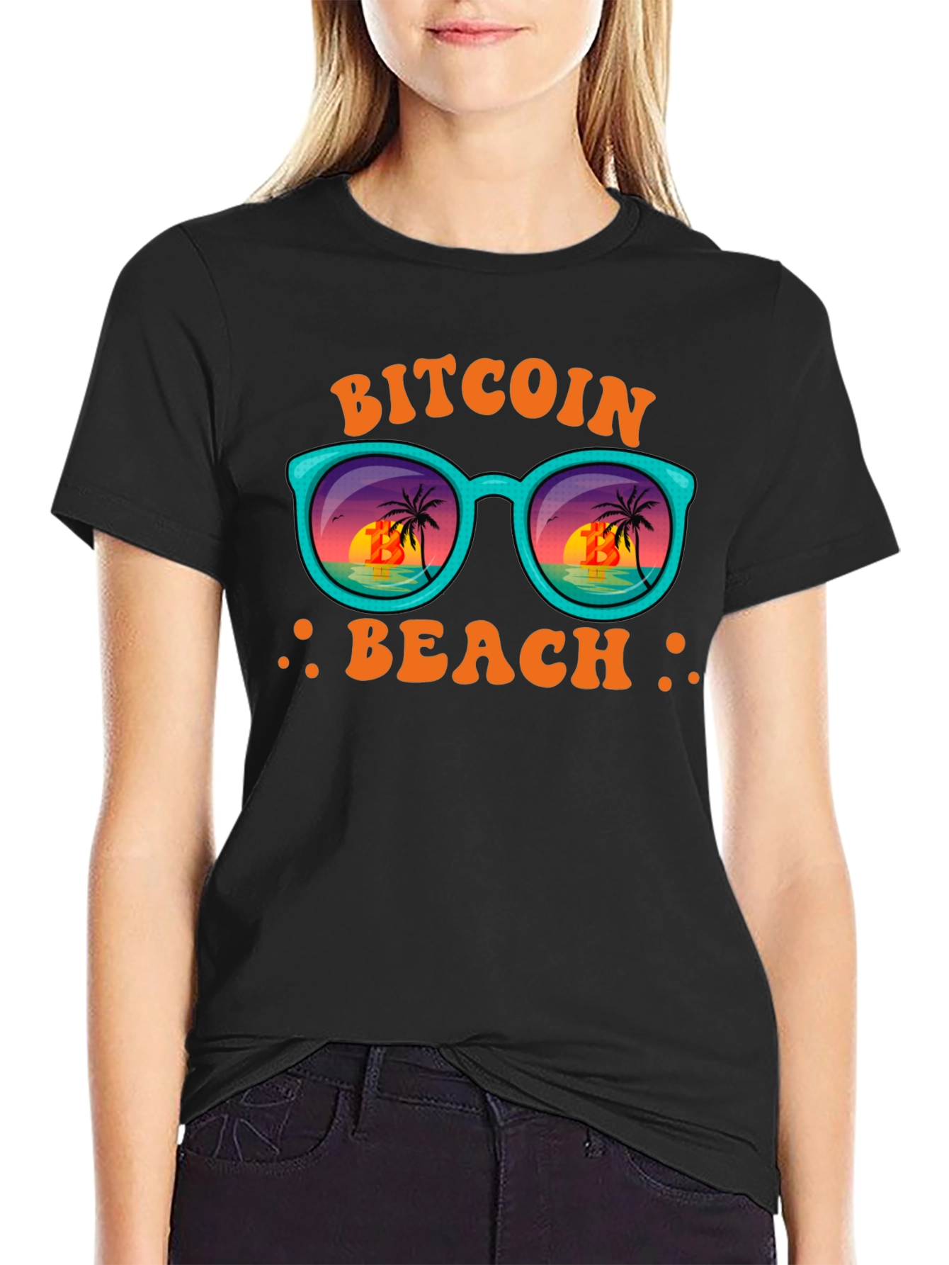 Bitcoin Beach T-Shirt - Crypto Vacation Vibes