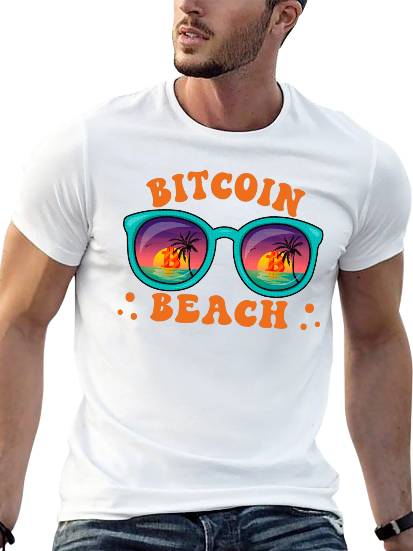Bitcoin Beach T-Shirt - Crypto Vacation Vibes
