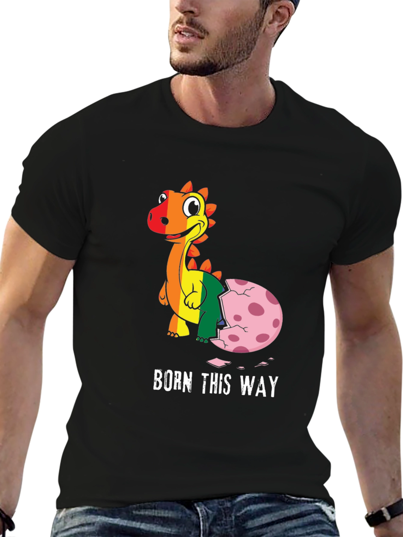 Born This Way LGBTQ+ Dinosaur T-Shirt