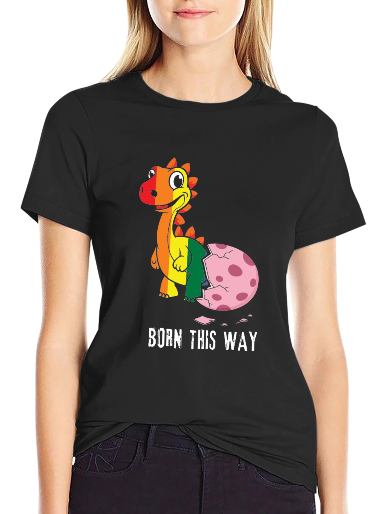 Born This Way LGBTQ+ Dinosaur T-Shirt