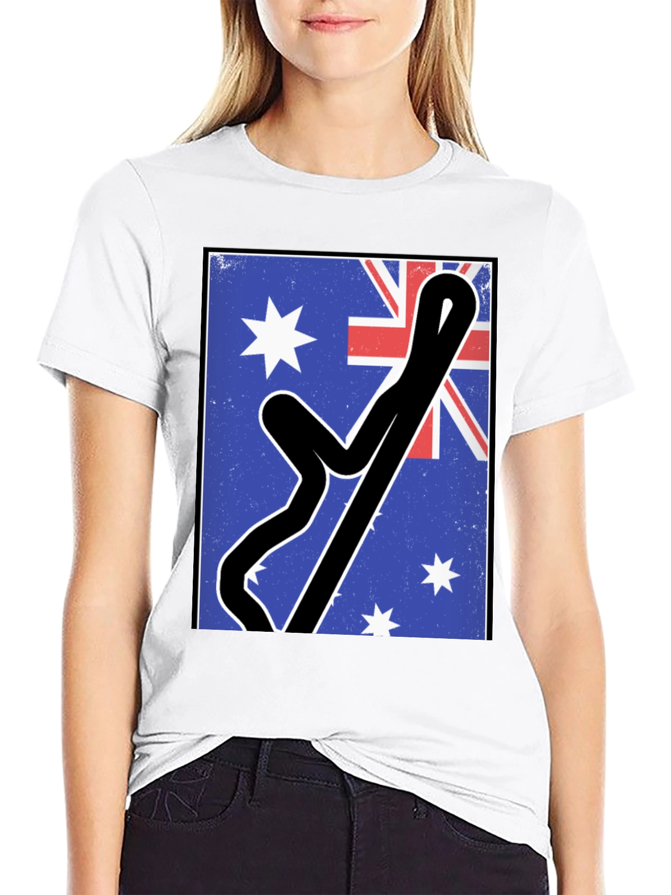 Australian Flag Racing Track Tee