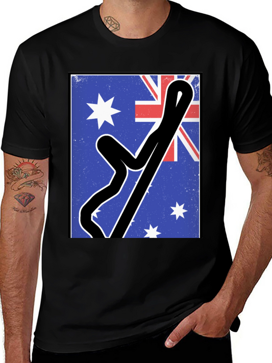 Australian Flag Racing Track Tee
