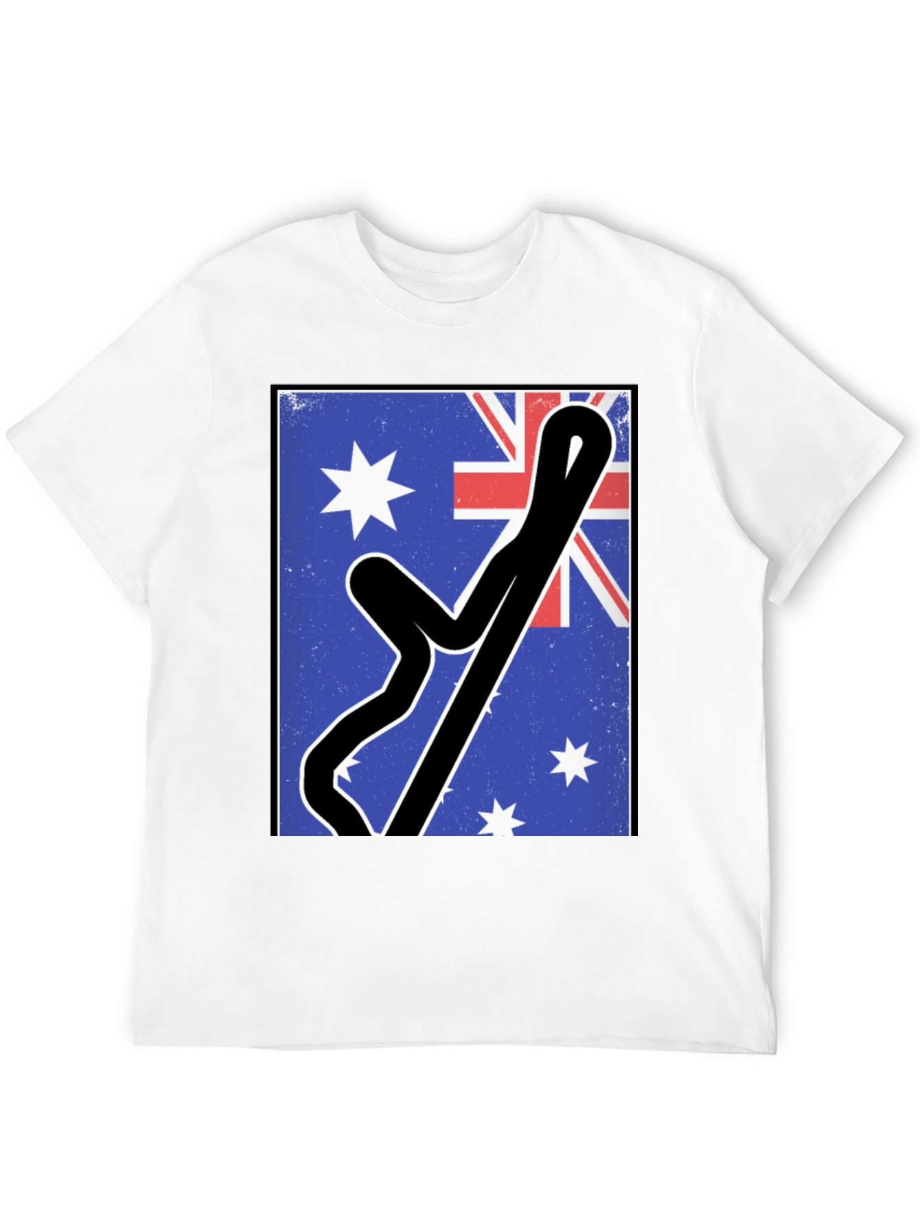 Australian Flag Racing Track Tee