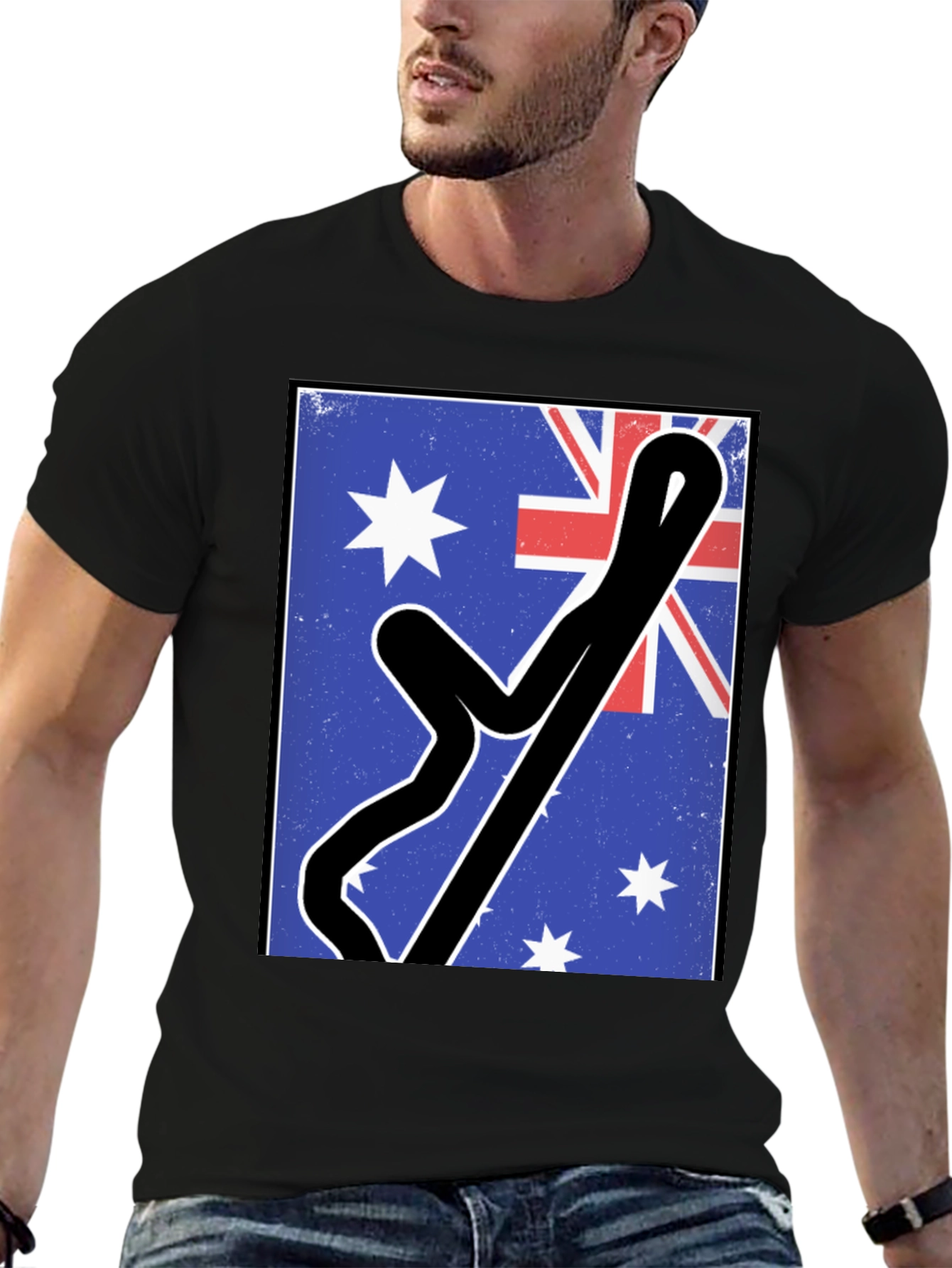 Australian Flag Racing Track Tee