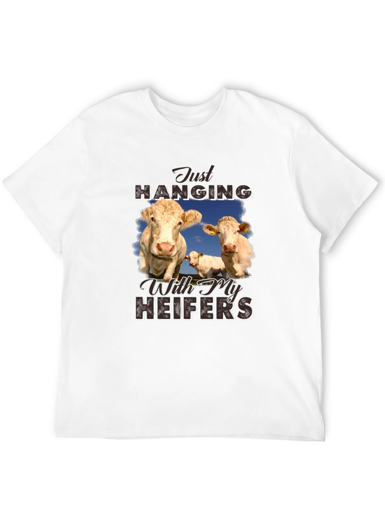 Just Hanging With My Heifers Black T-Shirt