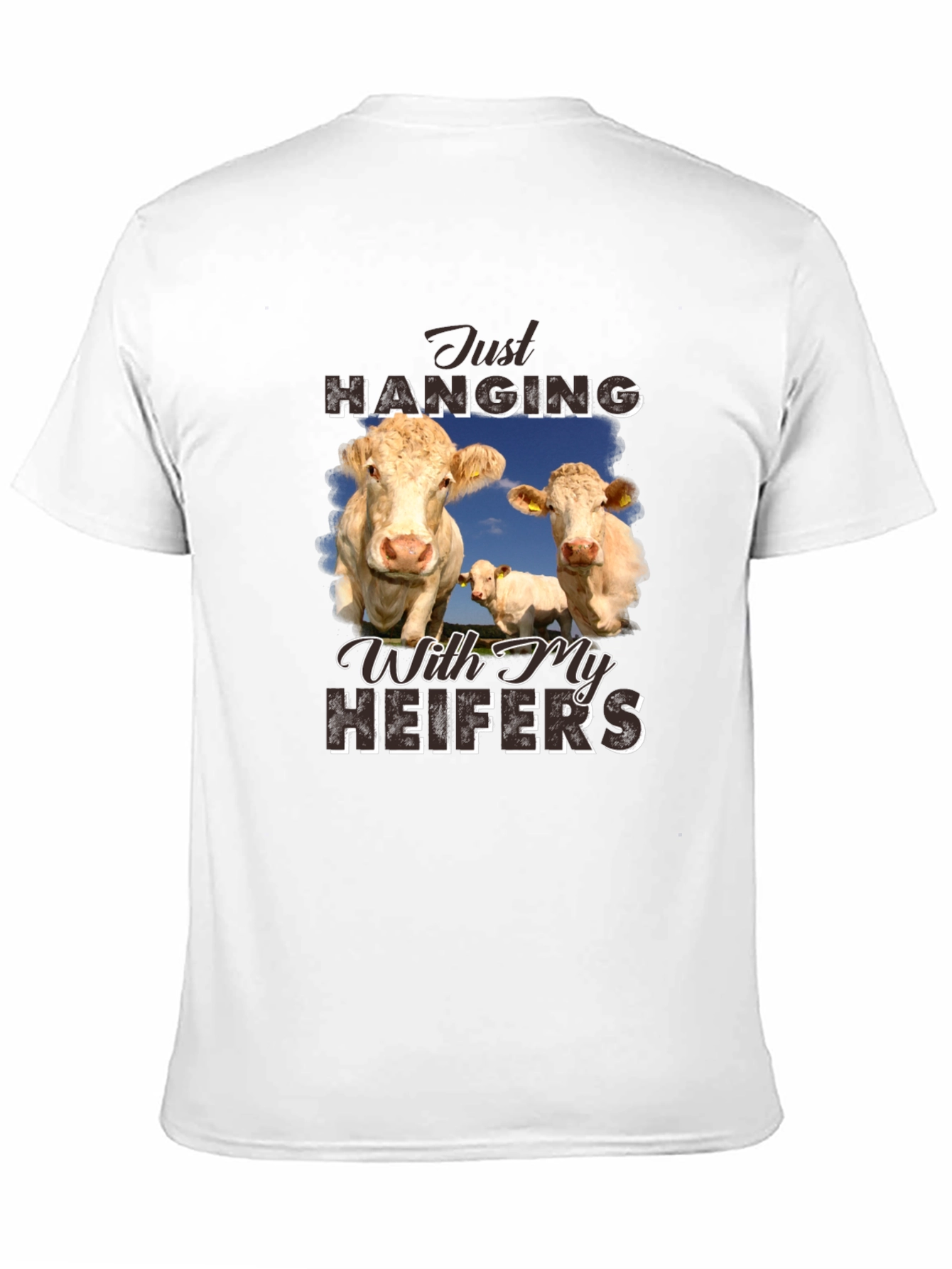 Just Hanging With My Heifers Black T-Shirt