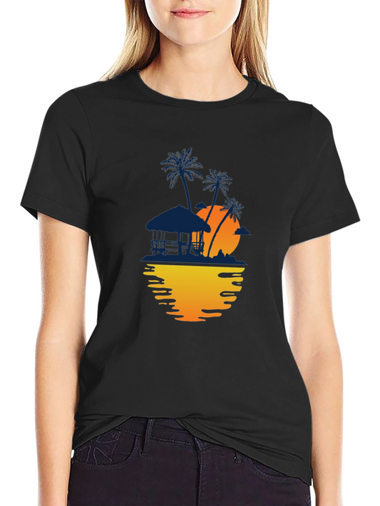 Tropical Sunset Graphic Tee