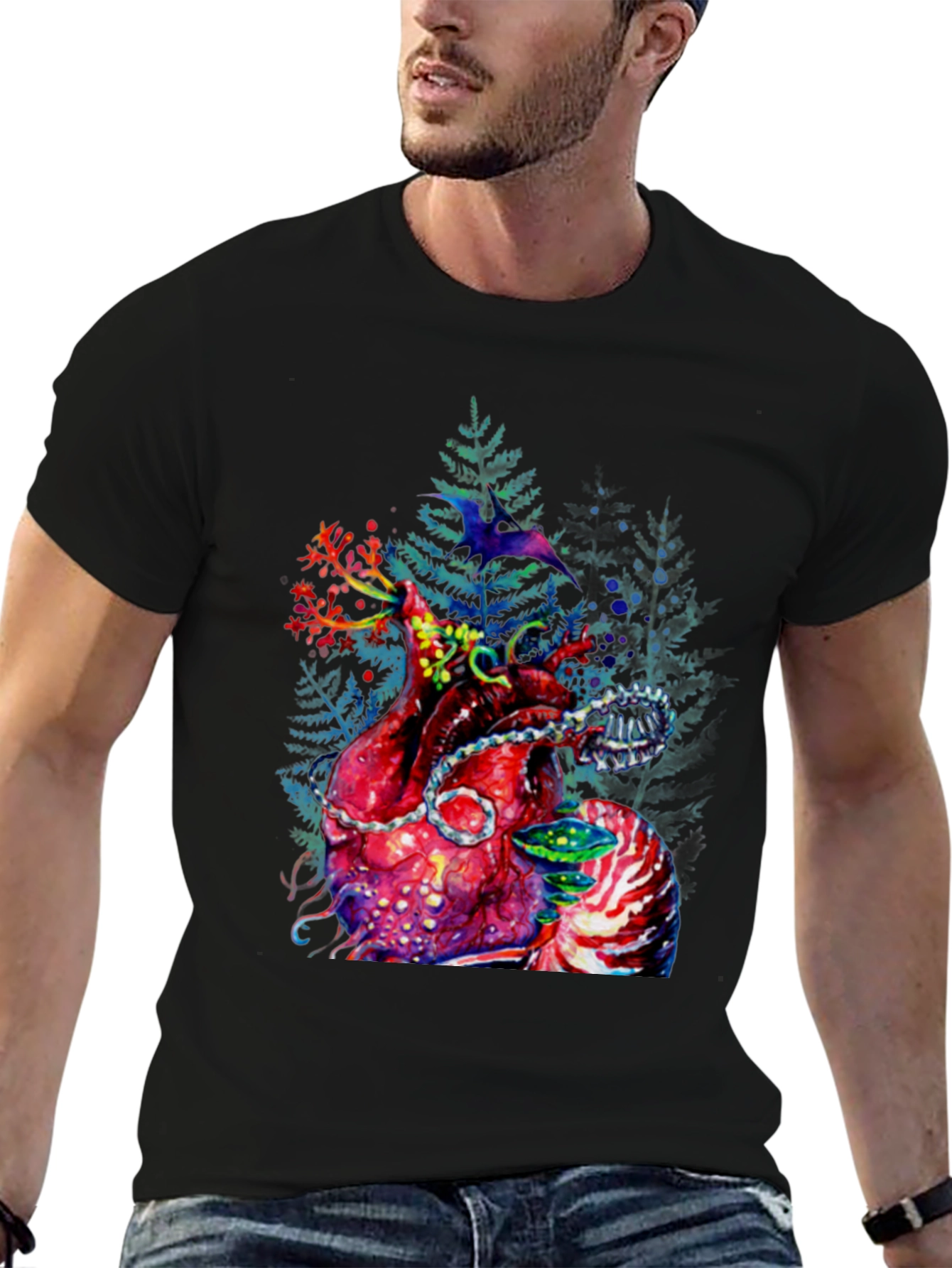 Anatomical Heart Chainsaw Graphic Tee