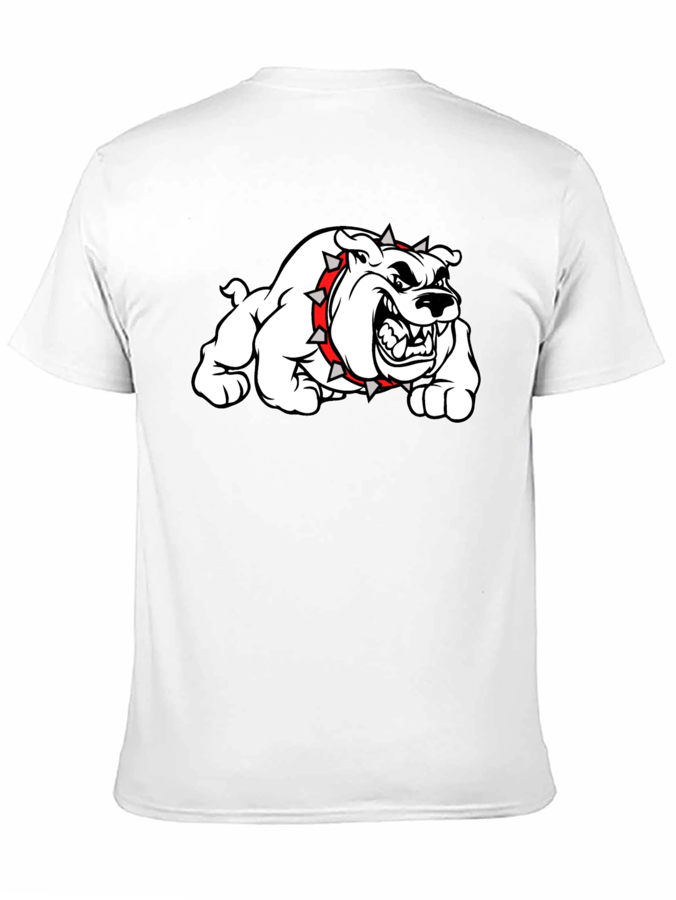 Mens Black Bulldog Graphic T-Shirt