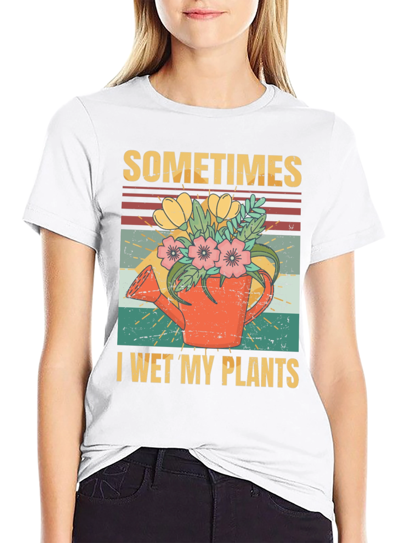 Funny I Wet My Plants Gardening T-Shirt