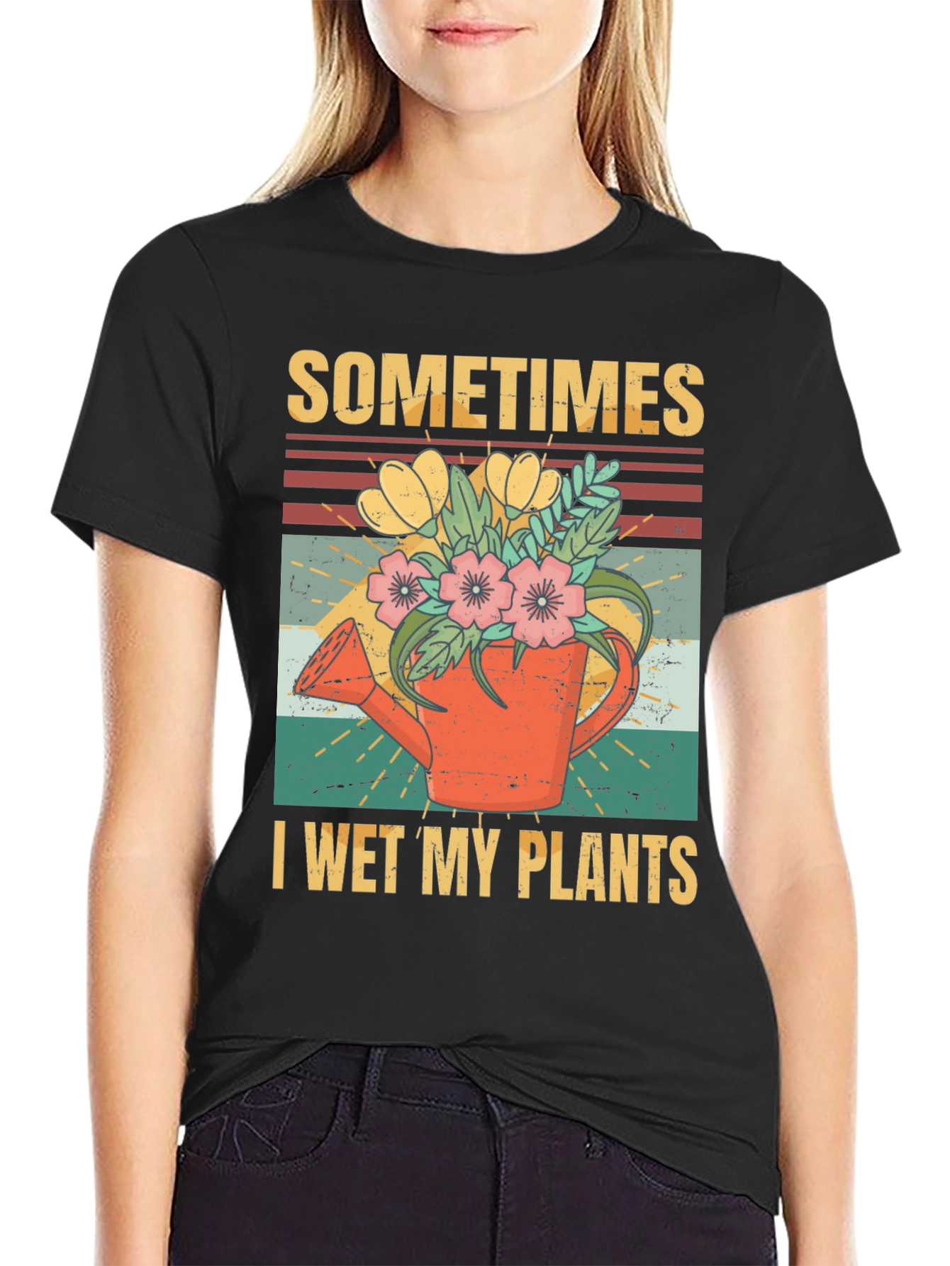 Funny I Wet My Plants Gardening T-Shirt