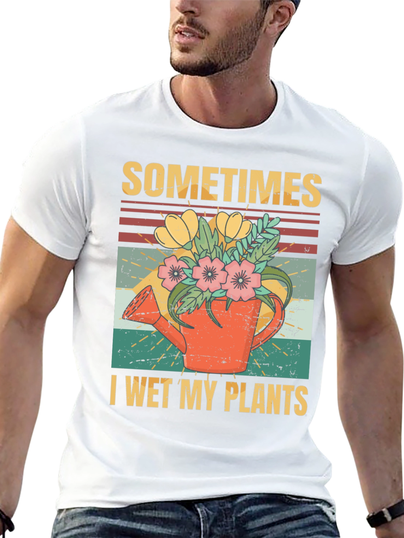 Funny I Wet My Plants Gardening T-Shirt