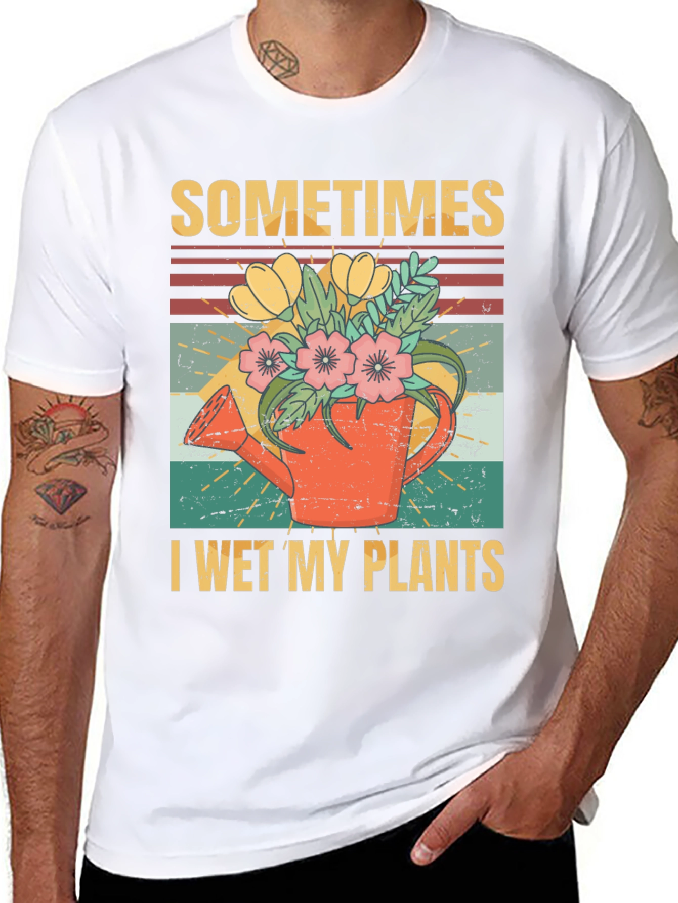 Funny I Wet My Plants Gardening T-Shirt