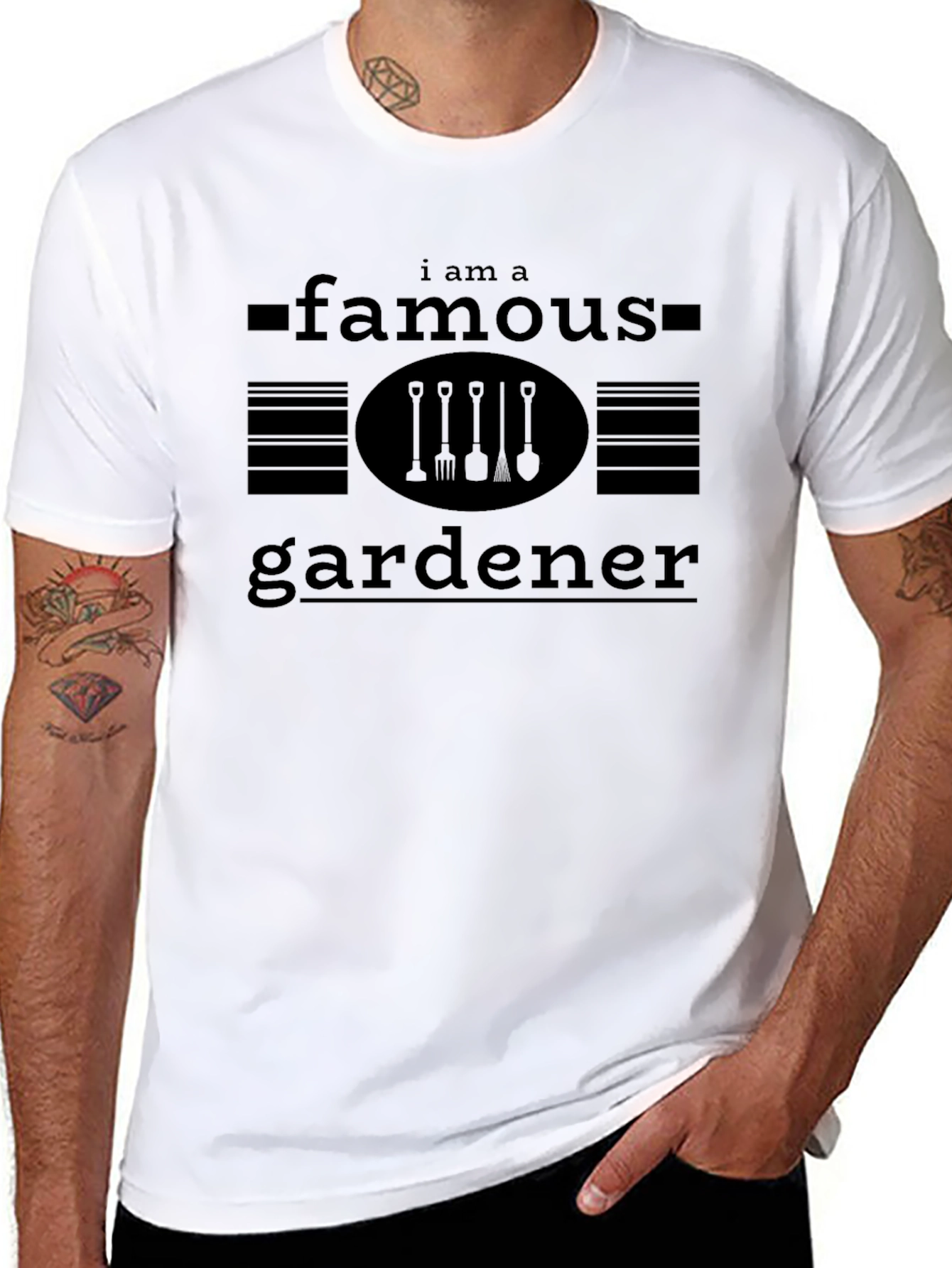 Famous Gardener Graphic Tee - Black