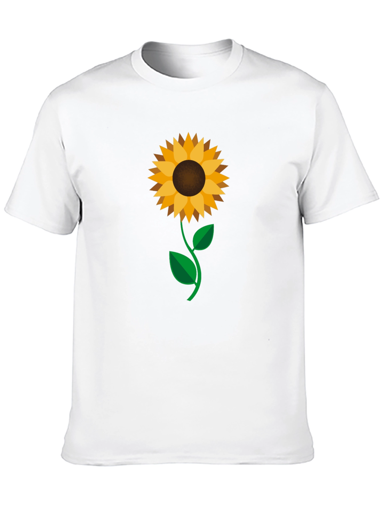 Sunflower Graphic Print Black T-Shirt
