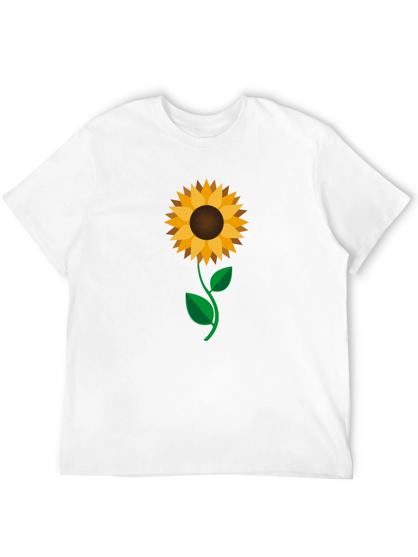 Sunflower Graphic Print Black T-Shirt