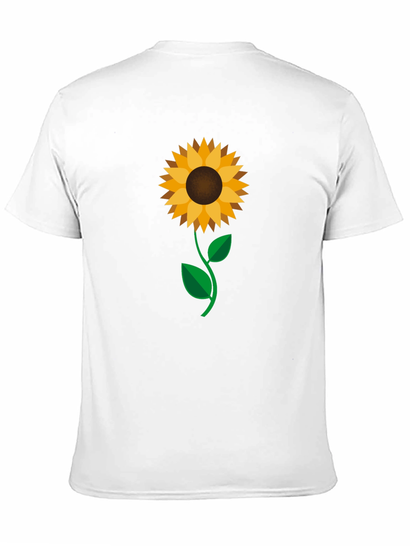 Sunflower Graphic Print Black T-Shirt