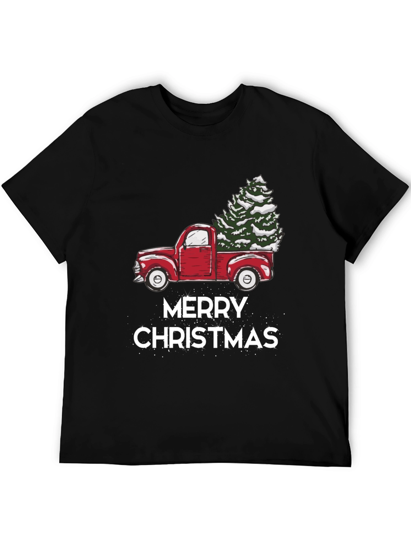 Merry Christmas Truck Graphic Tee