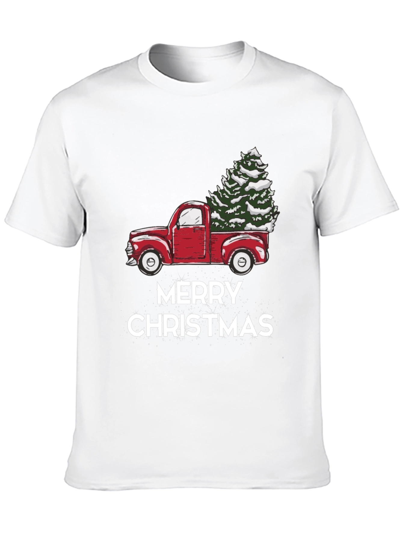 Merry Christmas Truck Graphic Tee