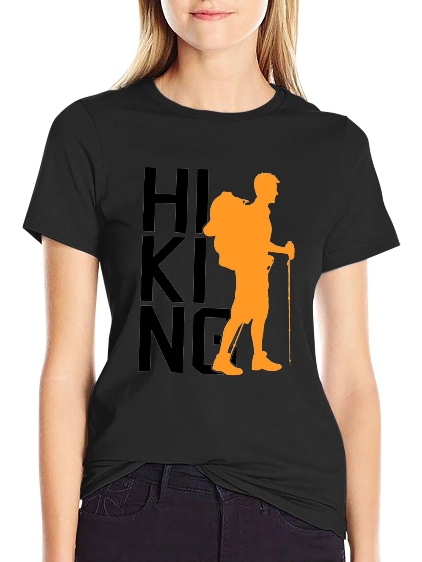 Hiking Adventure Graphic Tee - Black