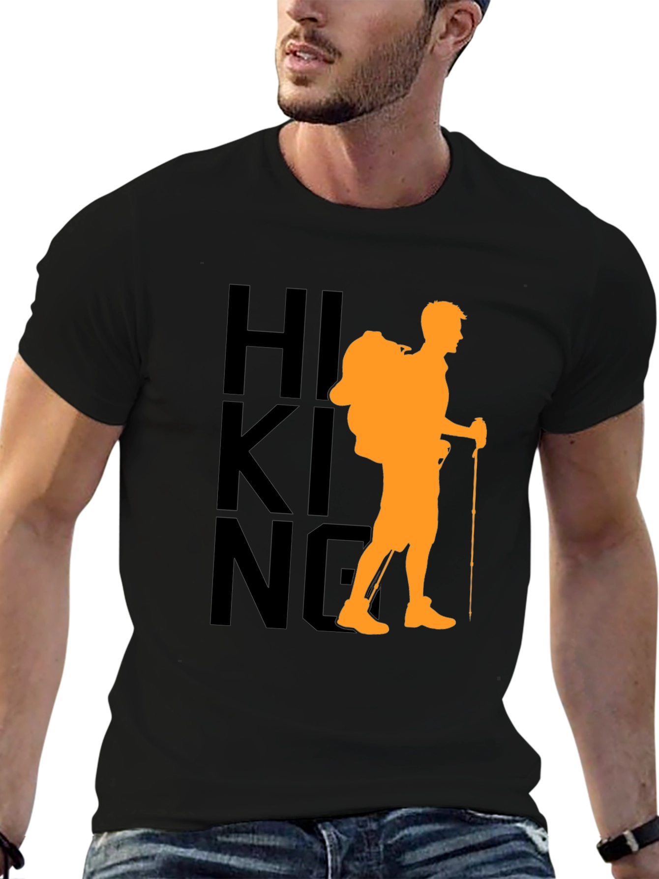 Hiking Adventure Graphic Tee - Black