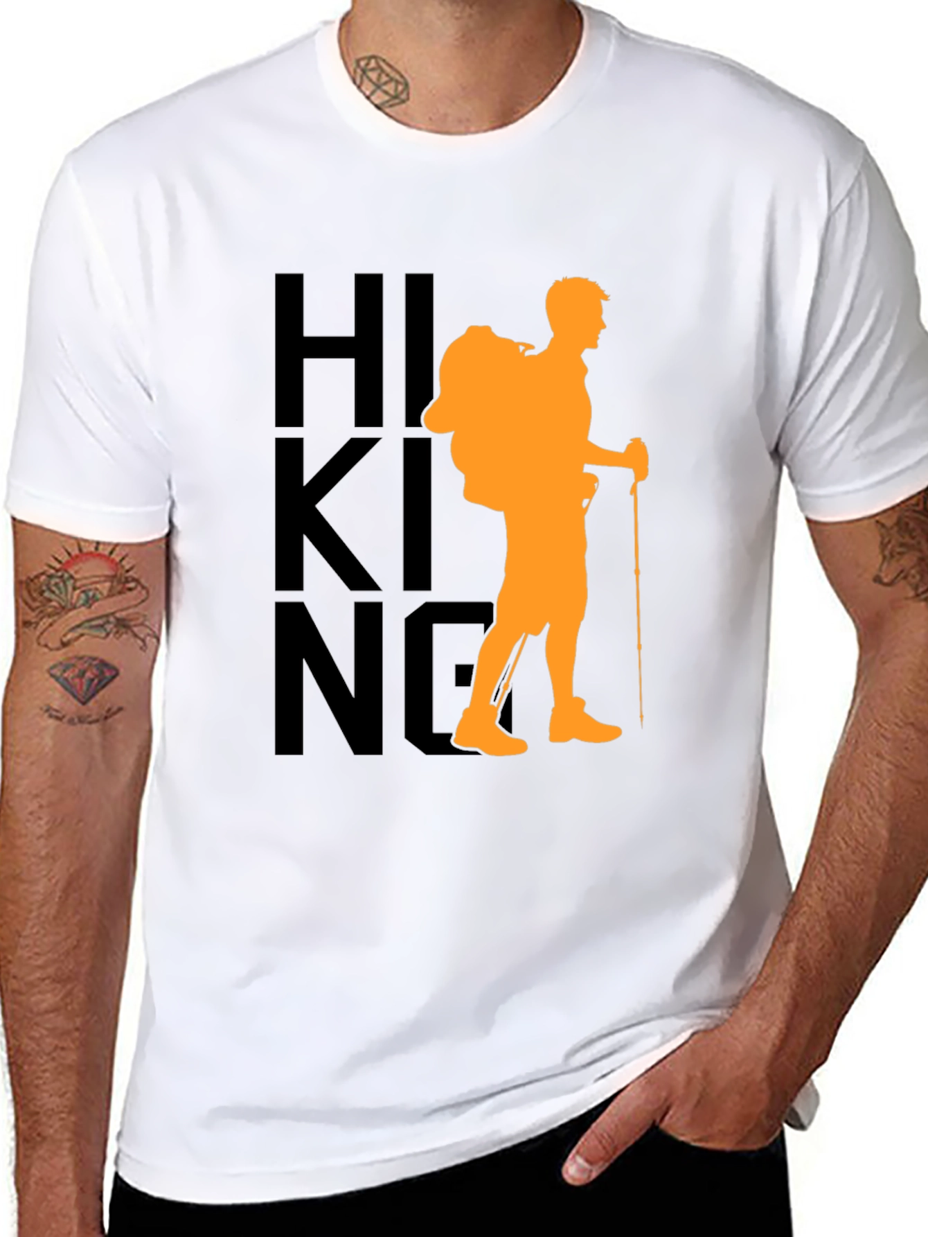 Hiking Adventure Graphic Tee - Black