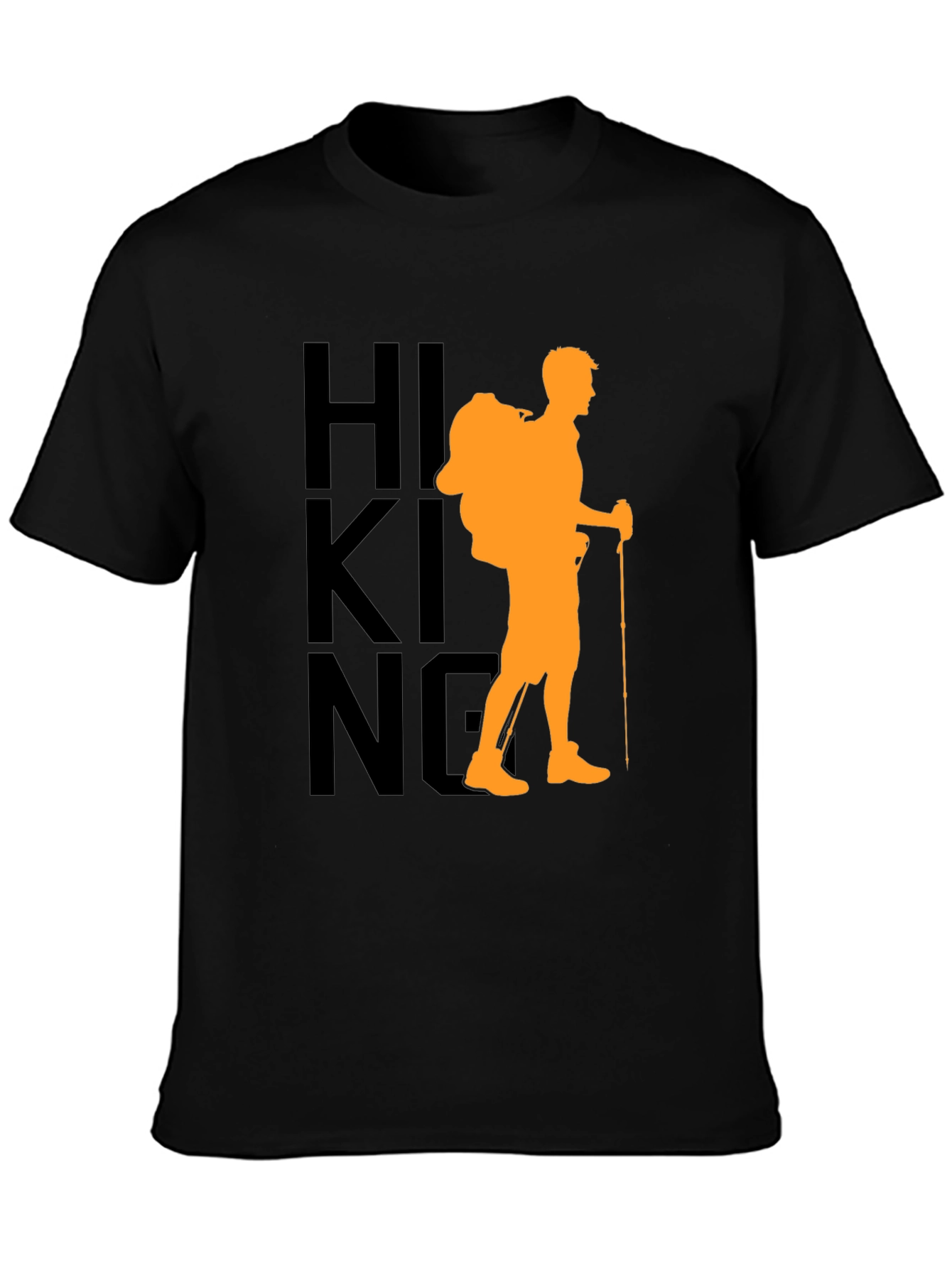 Hiking Adventure Graphic Tee - Black
