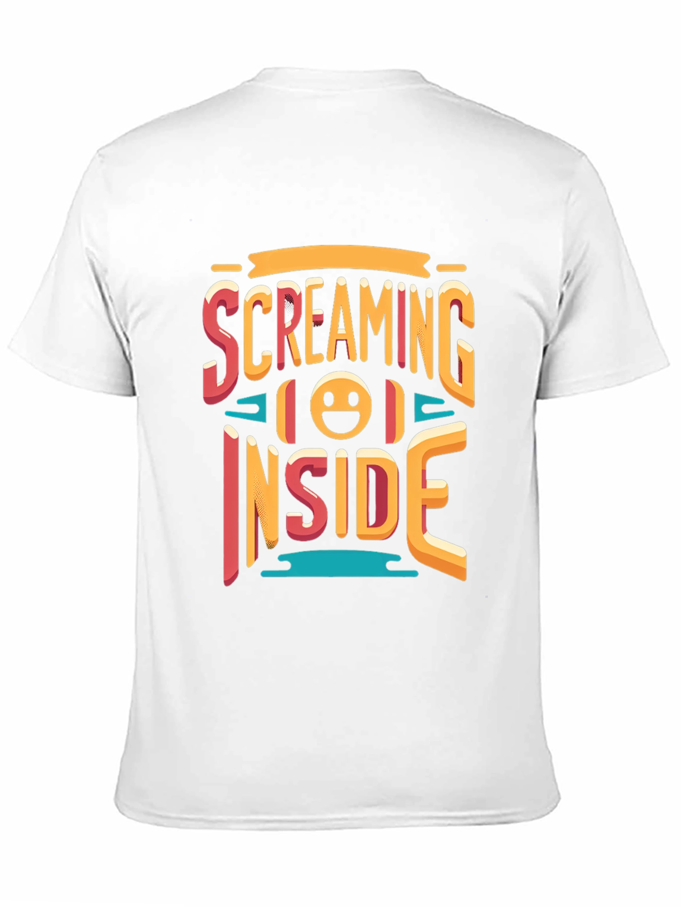 Screaming Inside Graphic T-Shirt - Black