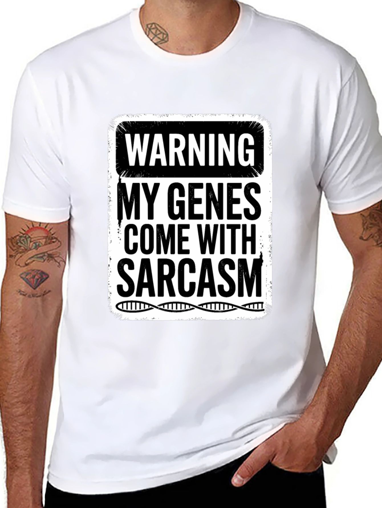 Sarcastic Genes Graphic Tee - Humor T-Shirt