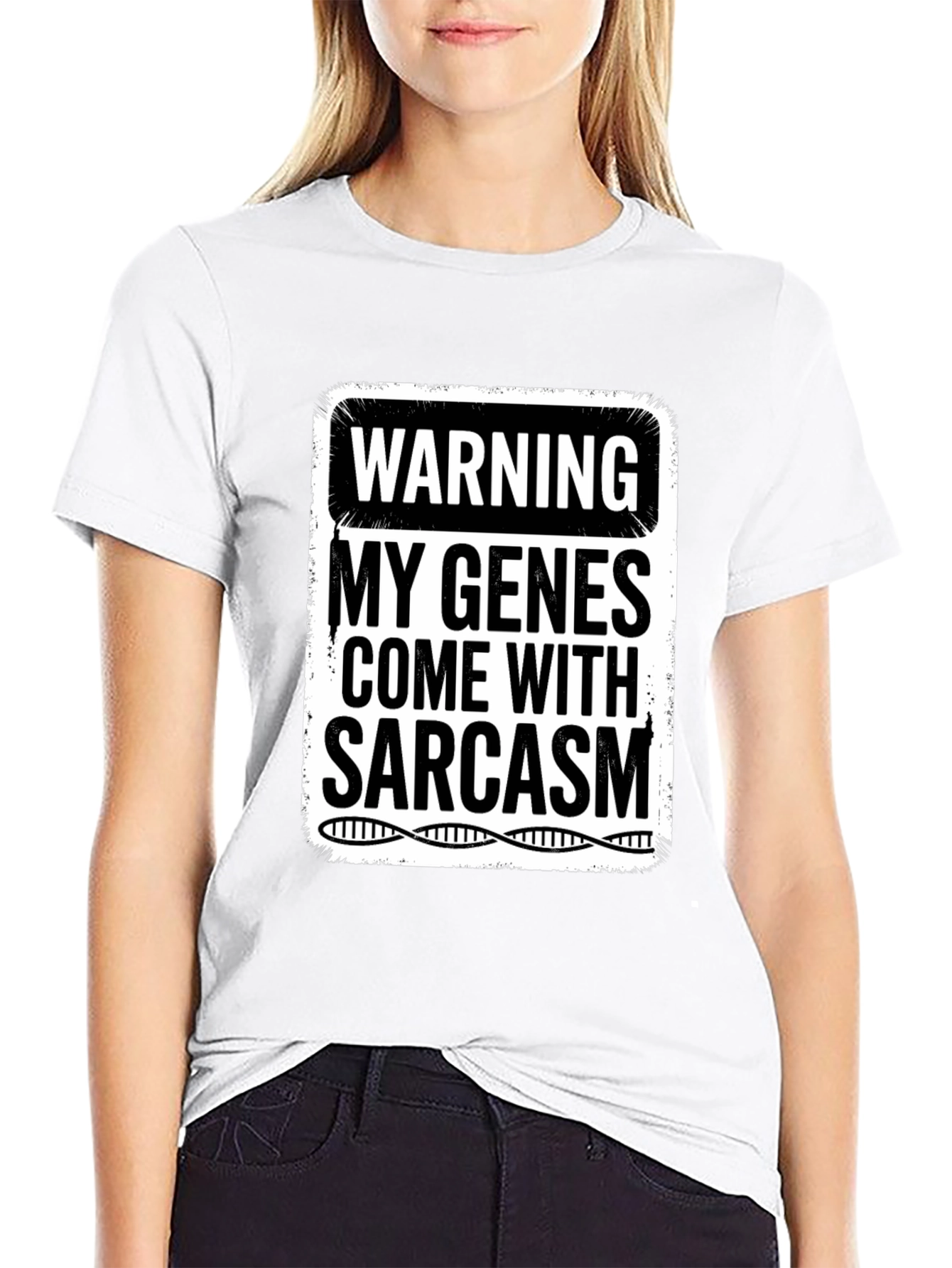 Sarcastic Genes Graphic Tee - Humor T-Shirt