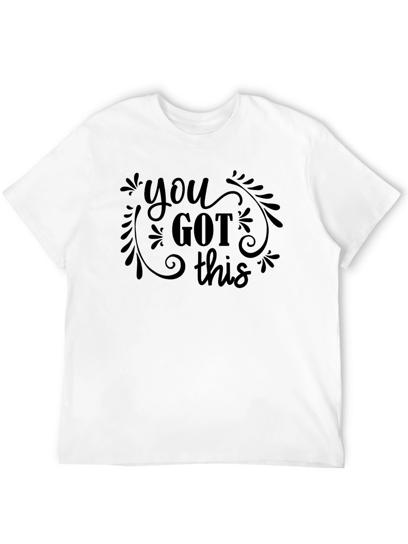 Motivational You Got This Black Graphic Tee