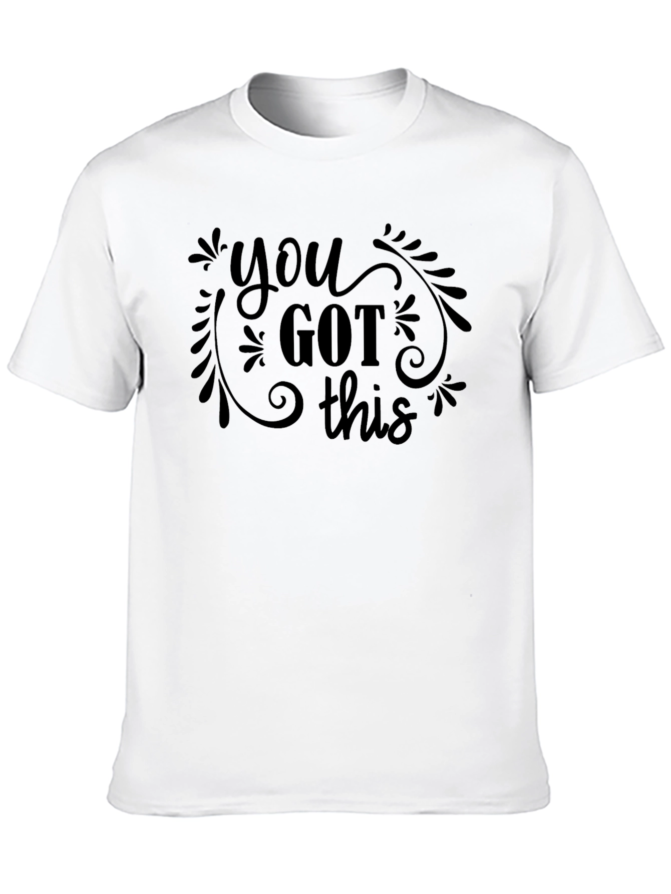Motivational You Got This Black Graphic Tee