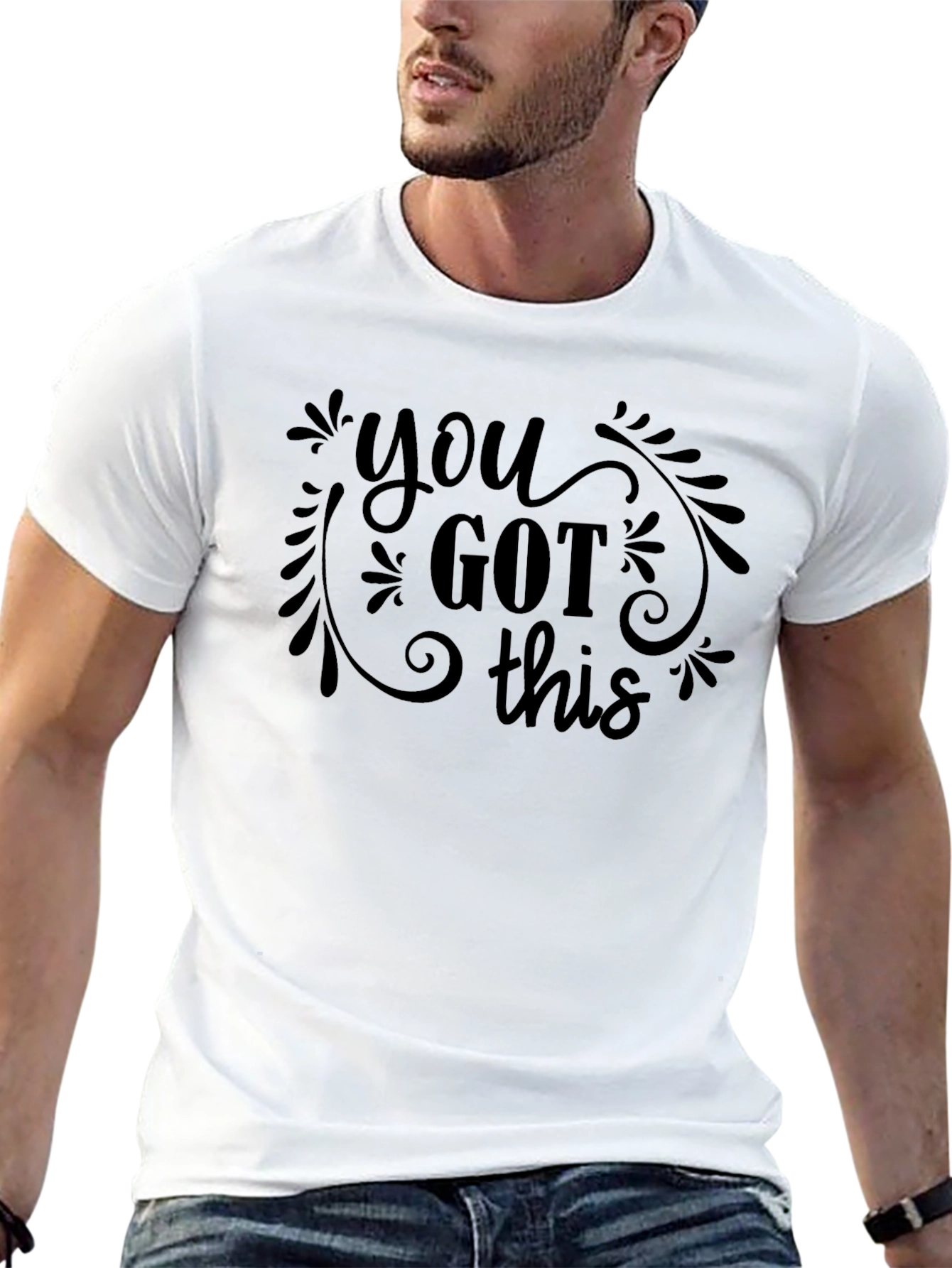 Motivational You Got This Black Graphic Tee