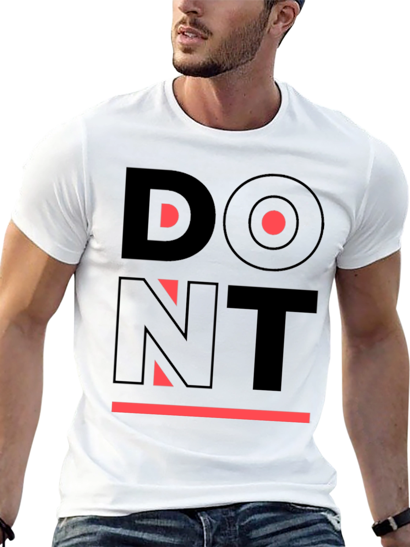 Edgy Graphic Tee: Dont Overthink It