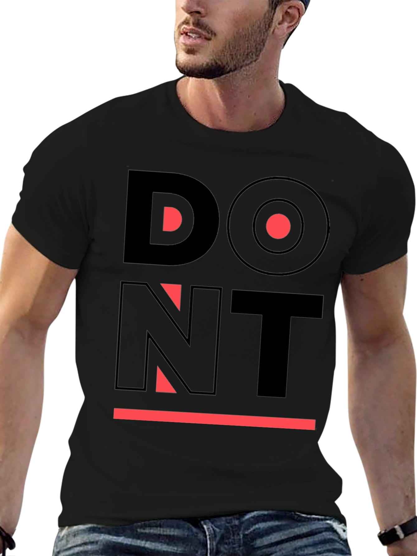 Edgy Graphic Tee: Dont Overthink It
