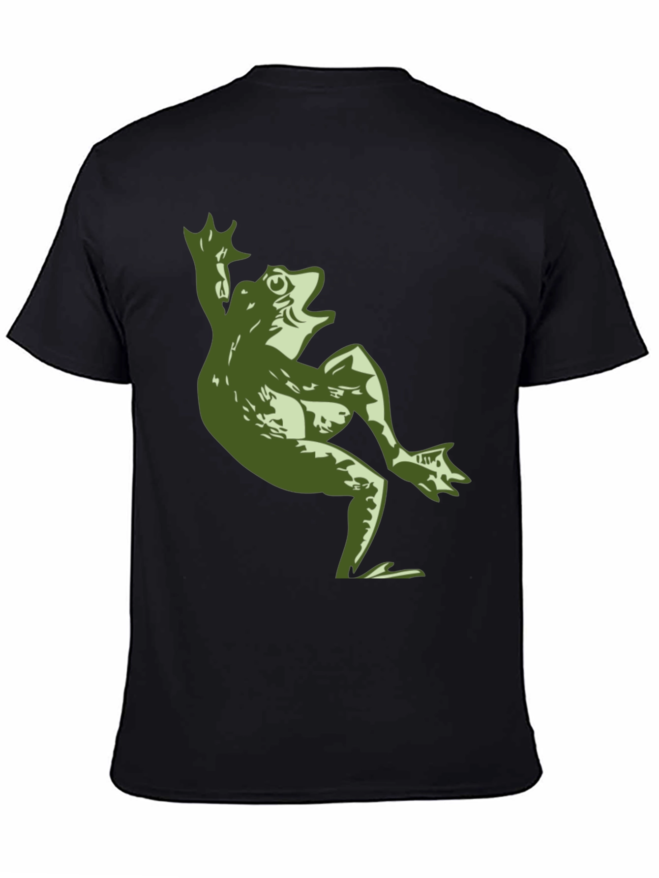 Funny Frog Graphic T-Shirt - Mens Black Tee