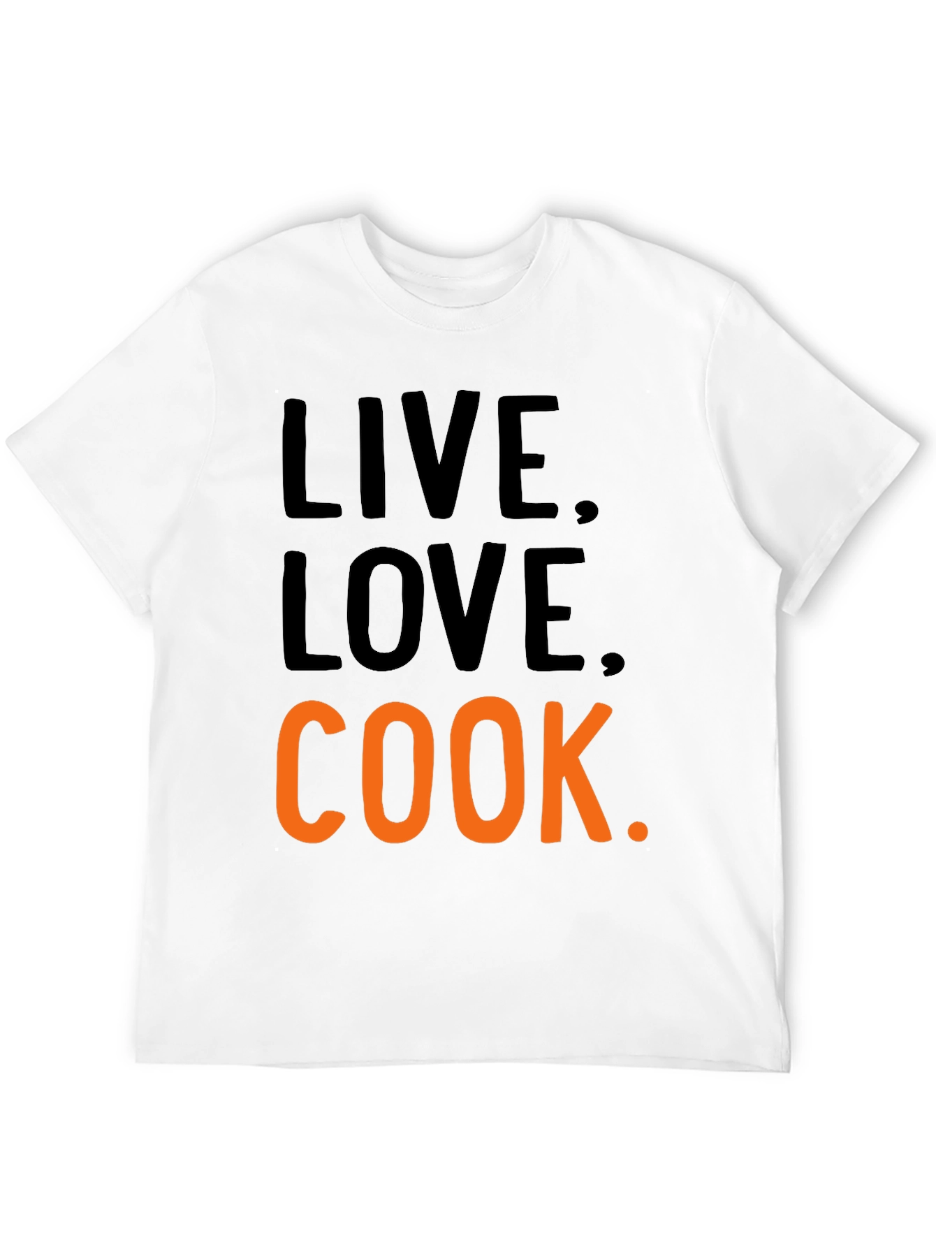 Live Love Cook Black T-Shirt