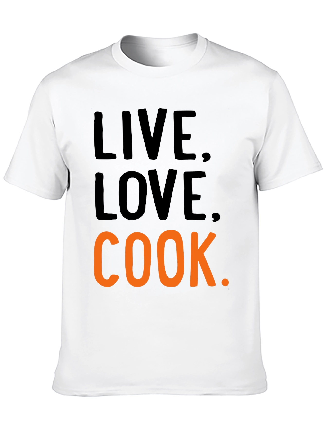Live Love Cook Black T-Shirt