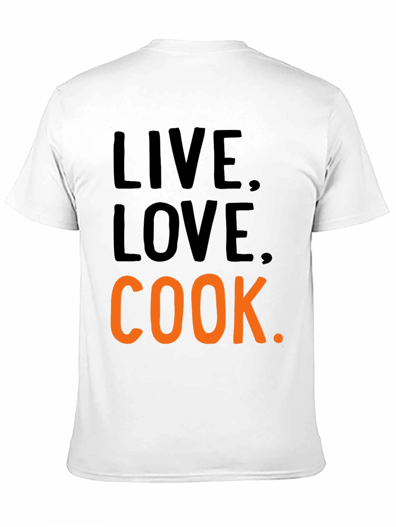 Live Love Cook Black T-Shirt